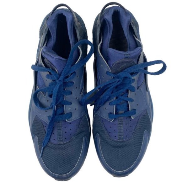 Nike Men's Air Huarache Triple Navy  Blue 2017 318429-440  US 13 - Picture 8 of 13